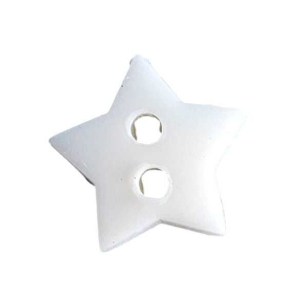 14402.jpg Knapp 2 hulls 10mm Hvit stjerne
