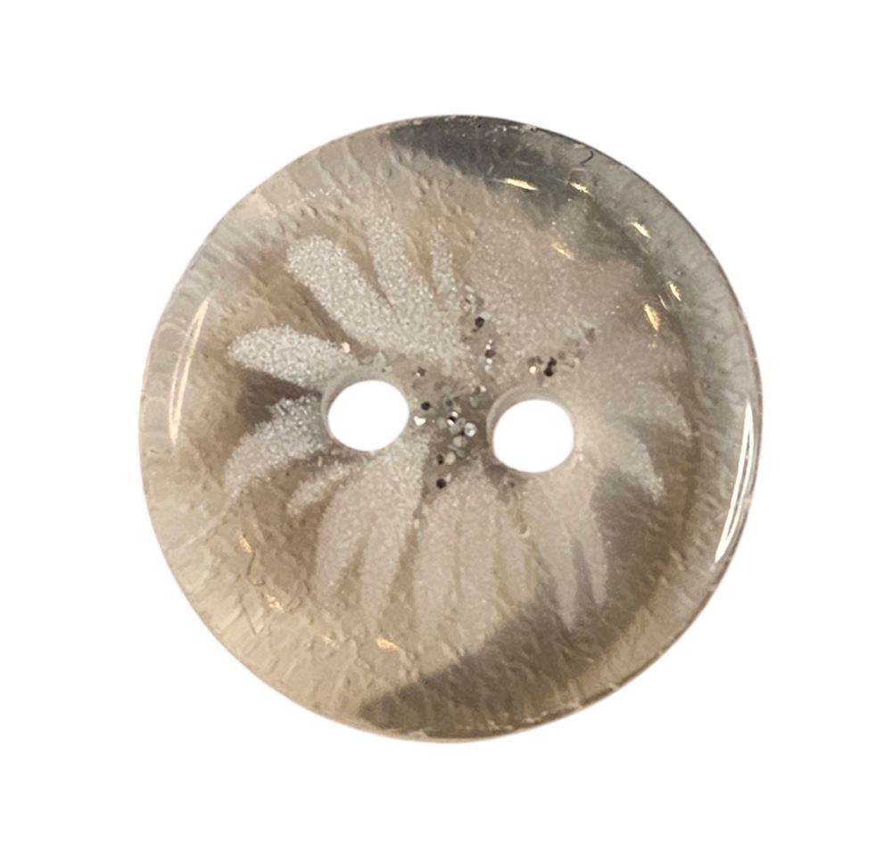 Knapp, 2 hulls 13mm, Transparent - Bilde 1