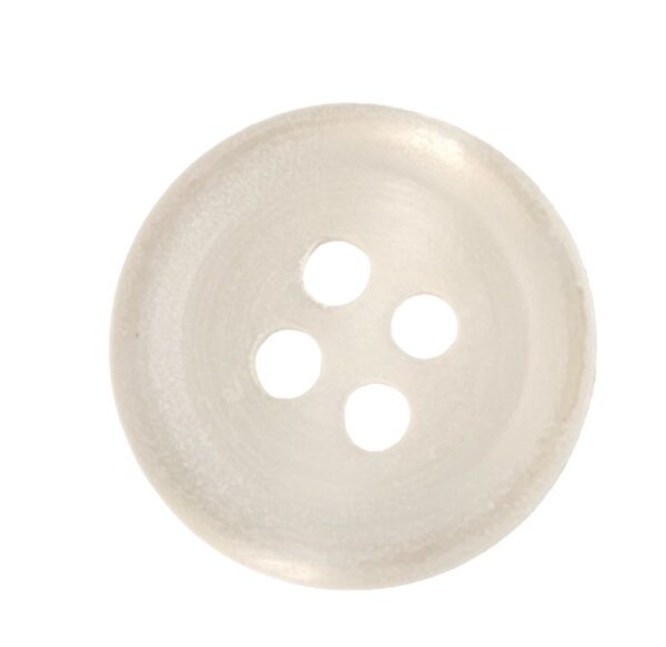 14419.jpg Knapp, 4 hulls 15mm, Hvit