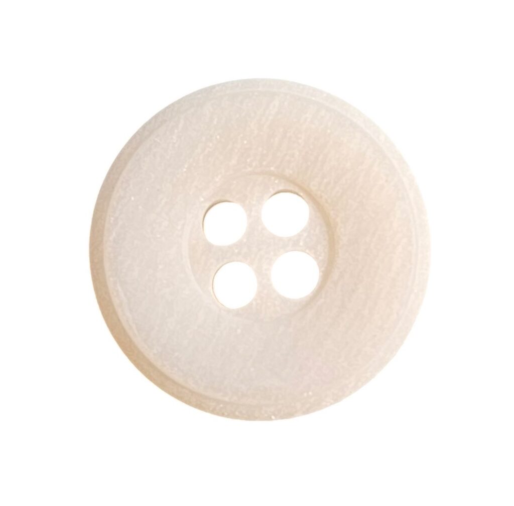 Knapp,4 hulls 13mm, Hvit