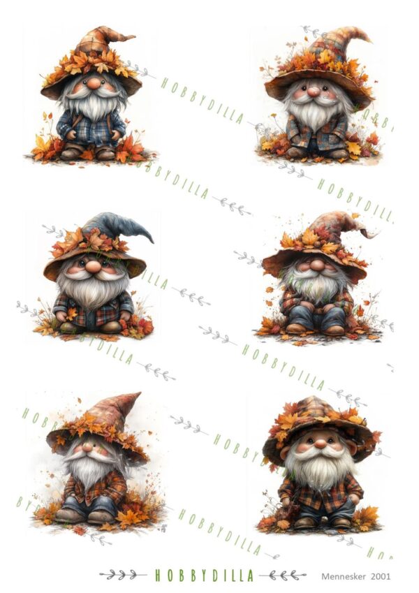 14434.jpg Rispapir A4 Eventyr 2001 Høst Gnom