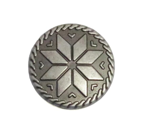 14448.jpg Tinnknapp Selbu lys - 15mm