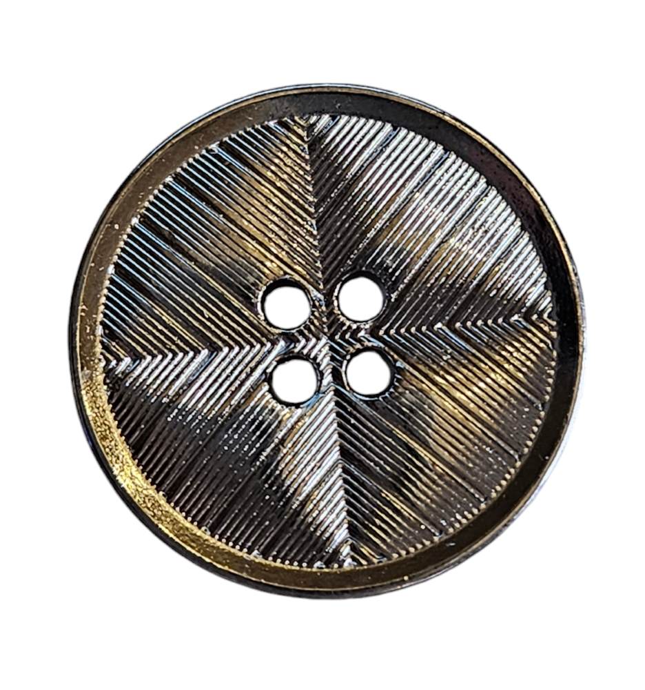 Knapp 4 hulls Gun Metal 23mm - Bilde 1