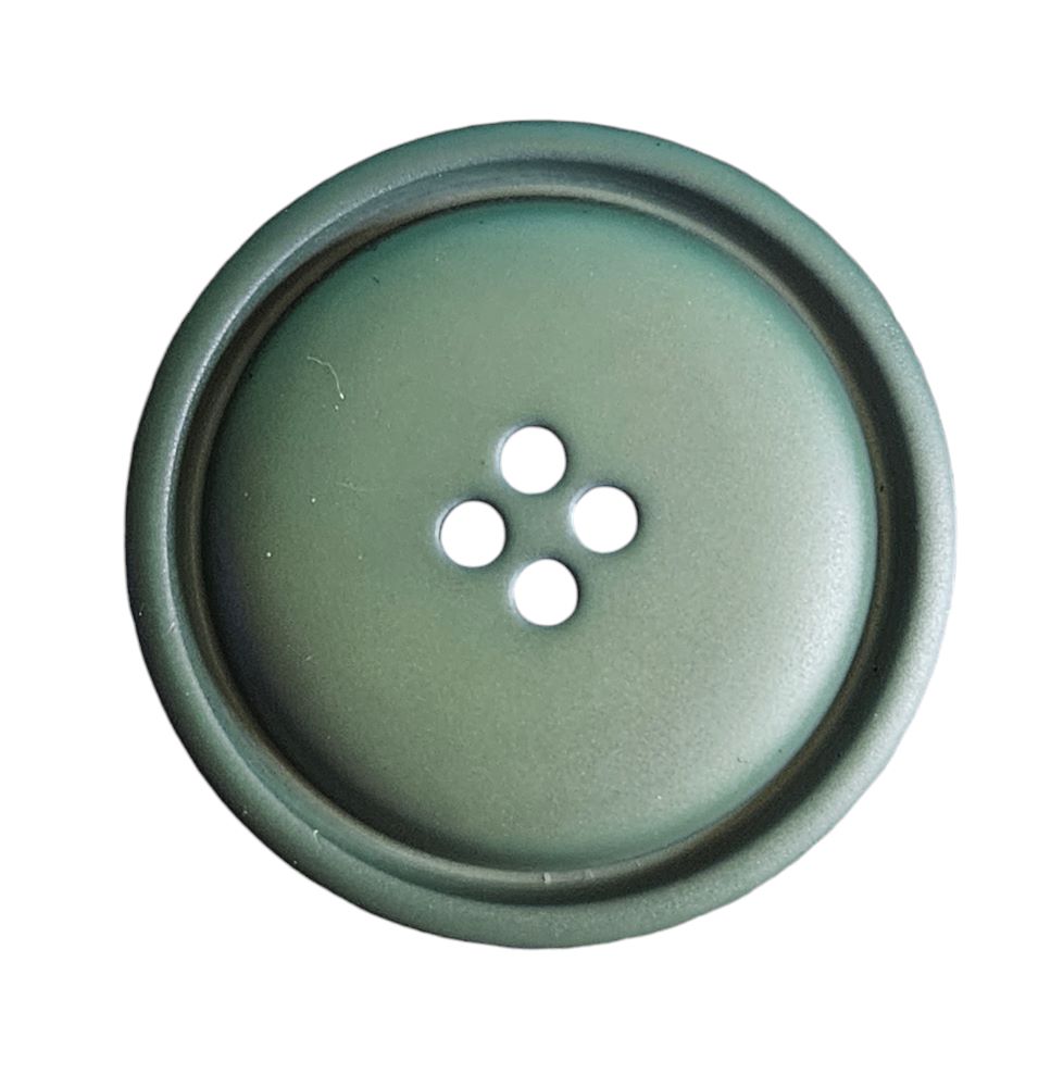 Knapp, 4 hulls 15mm, Grønn - Bilde 1