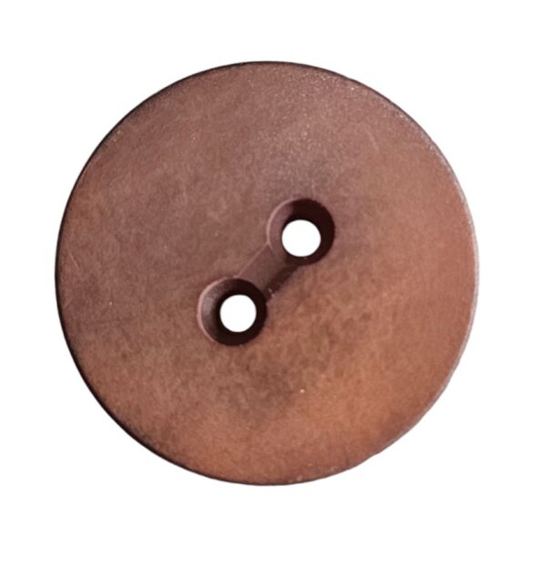 14497.jpg Knapp, 2 hulls 25mm, Mørkebrun