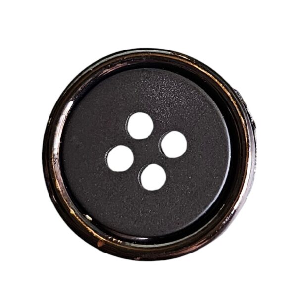 14508.jpg Knapp, 4 hulls 15mm, Sort