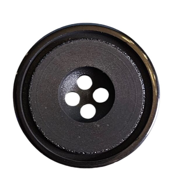 14510.jpg Knapp, 4 hulls 18mm, Sort