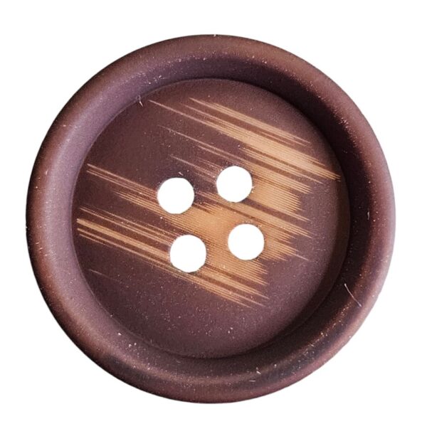 14517.jpg Knapp, 4 hulls 15mm, Brun