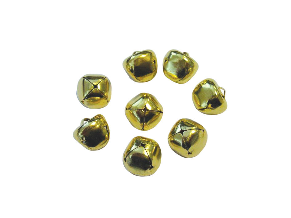 Bjeller Gull – 15mm – 8stk - Bilde 1