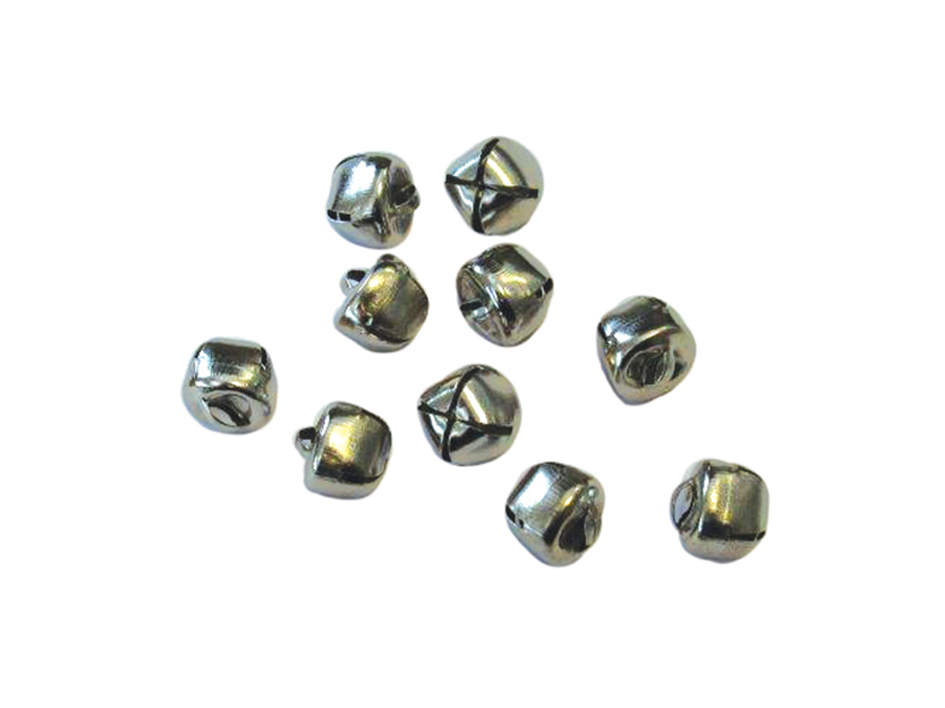 Bjeller Sølv – 10mm – 12stk - Bilde 1