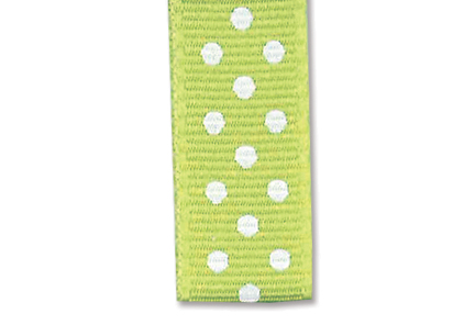 14594.jpg Prikkete bånd 10mm – 34 Lys grønn – 10m