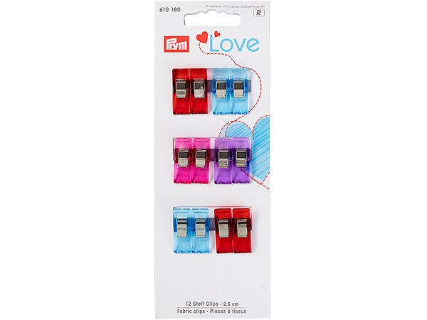 Prym Love – 12 Stoffklips – 2,6cm