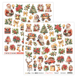 ScrapBoys Happy Christmas  Klippeark   SB-HACH-07 - Bilde 1