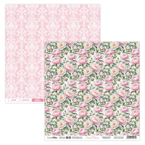 ScrapBoys  Sweet Peonies  SB-SWPE-04