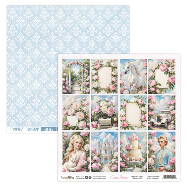 ScrapBoys  Sweet Peonies  SB-SWPE-05