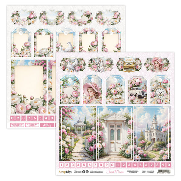 ScrapBoys  Sweet Peonies  SB-SWPE-06