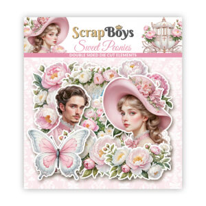 ScrapBoys Sweet Peonies SB-SWPE-12  Die Cuts 47pcs - Bilde 2