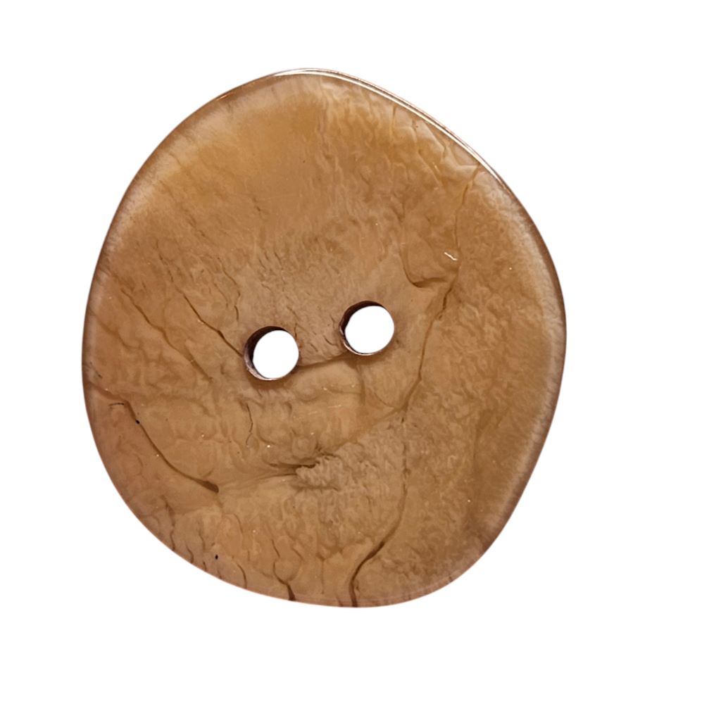 Knapp, 2 hulls 22mm, Beige - Bilde 1