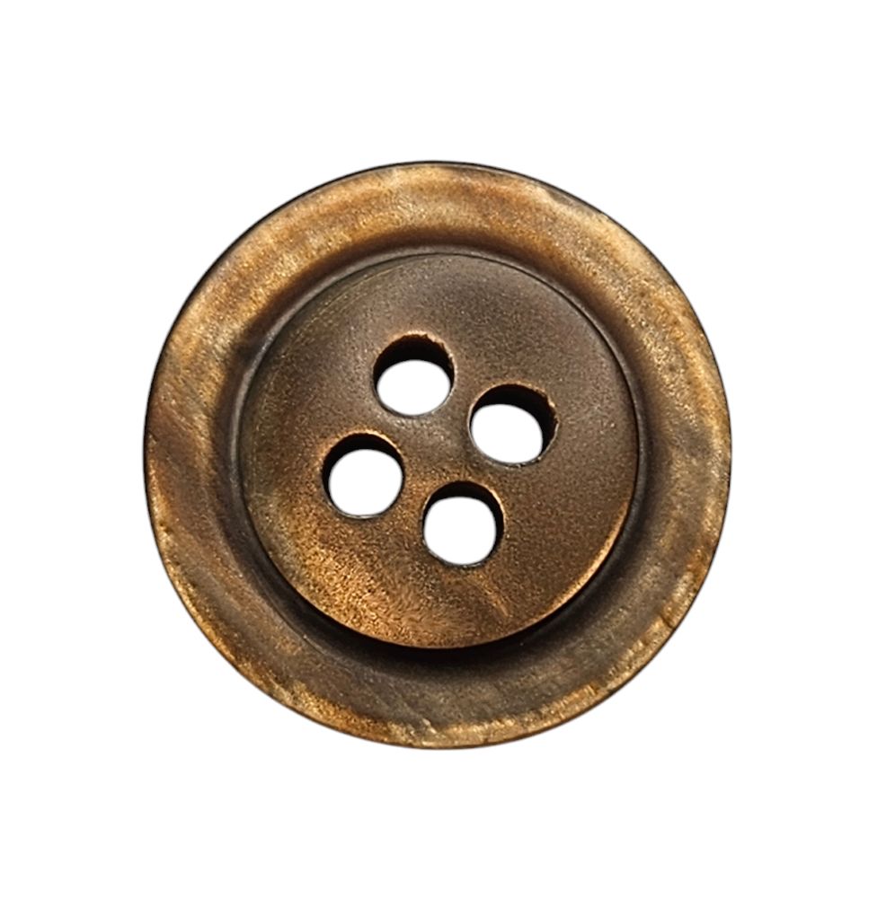Knapp 4 hulls 18mm, Brun - Bilde 1