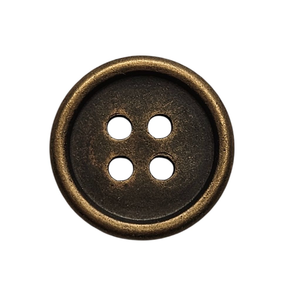 Knapp 4 hulls 13mm, Brun - Bilde 1