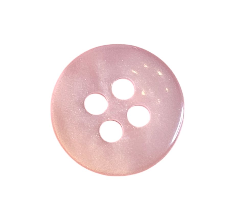 Knapp 4 hulls  13mm, Rosa - Bilde 1