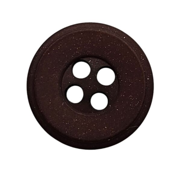 14709.jpg Knapp 4 hulls 13mm, Mørkebrun