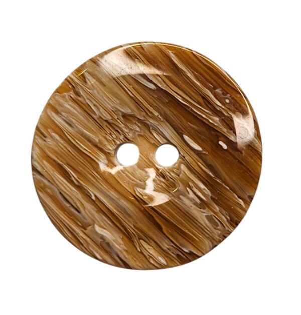 14710.jpg Knapp 2 hulls 18mm, Lys brun