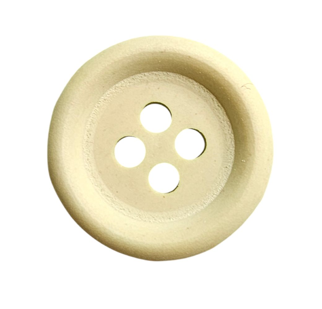 Knapp 4 hulls 15mm, Lys grønn - Bilde 1