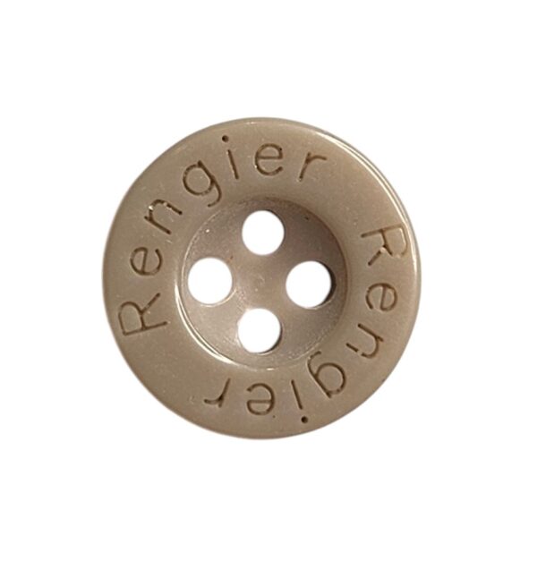 14724.jpg Knapp 4 hulls 13mm Lys grå