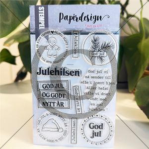 Papirdesign Stempel  God jul og godt nytt år