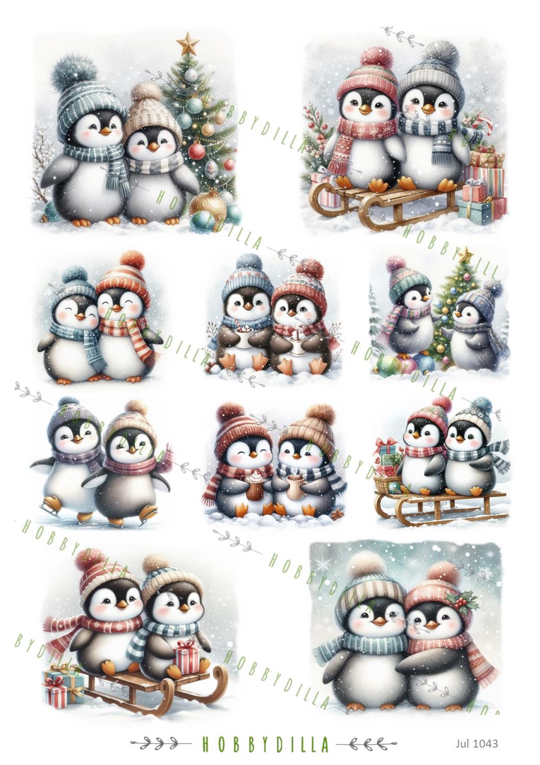 Motivark Jul 1043 Pingviner M - Bilde 1