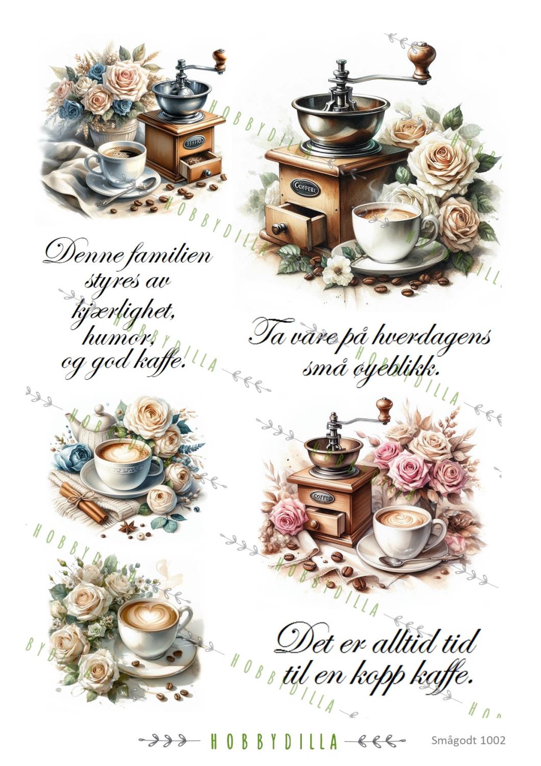 Motivark Smågodt 1002 M Kaffe - Bilde 1