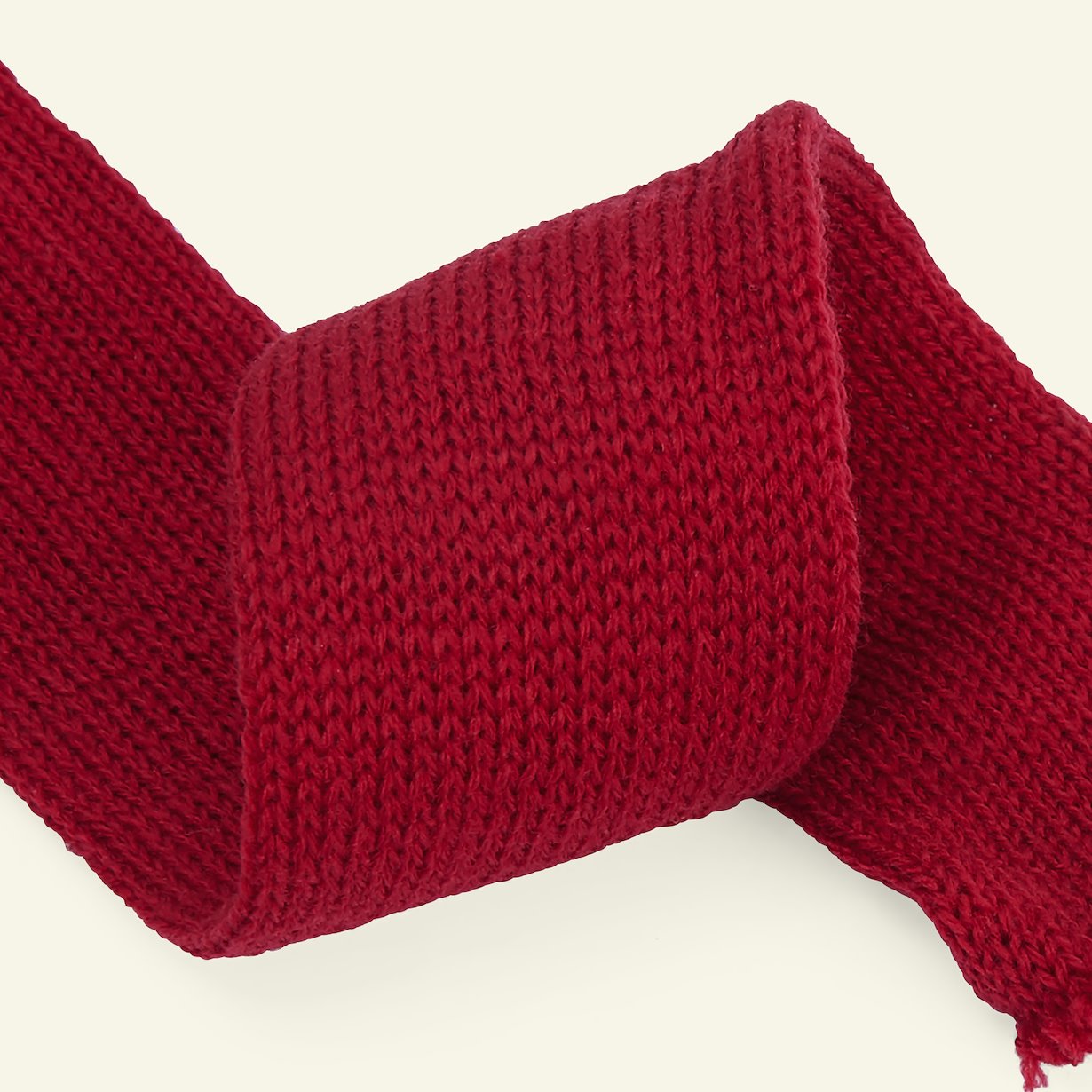 Tubestrikk 6cm – Mørk rød - Bilde 1