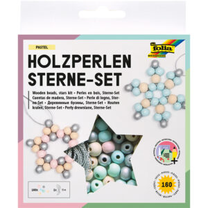 Folia Sett Treperler Stjerne – Pastell - Bilde 1
