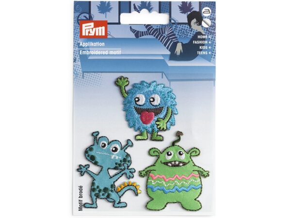 14840.jpg Prym Strykemerke – Monsters blue/green