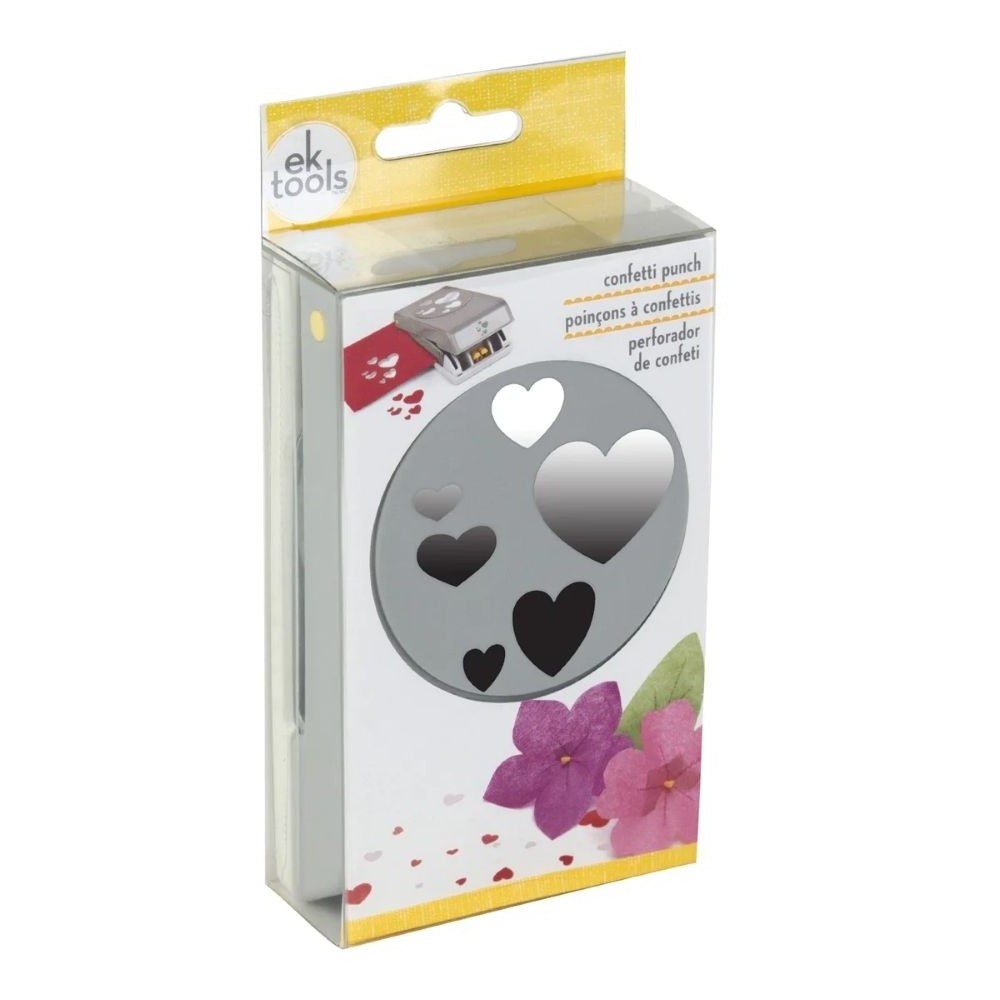 EK tools - Large punch confetti hearts - Bilde 1