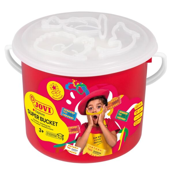 Jovi Plastilina Sett – 6 farger, verktøy og matte