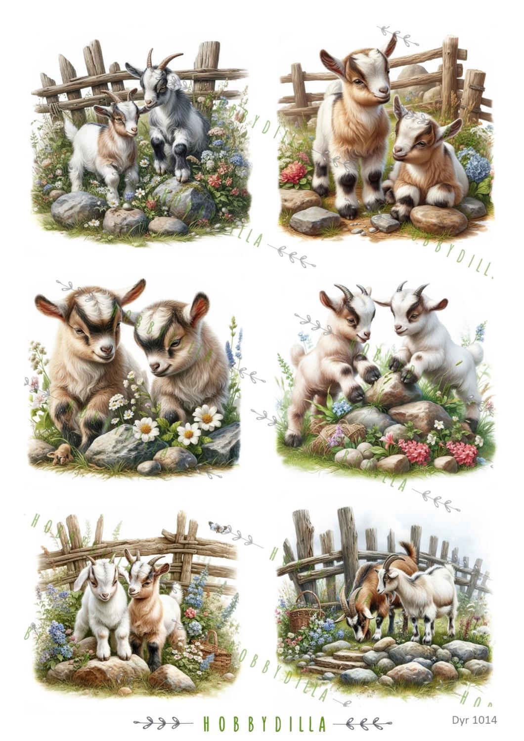 Motivark Dyr 1014 M Geitekillinger - Bilde 1