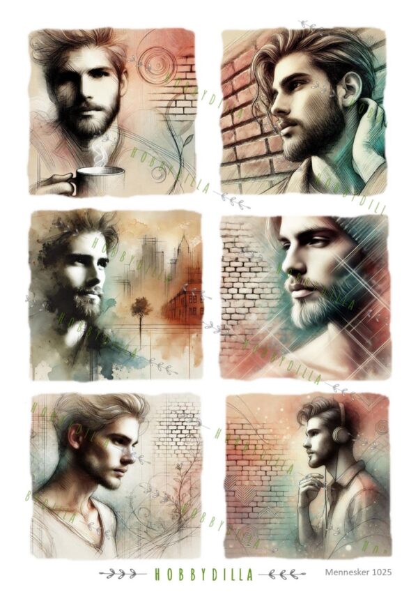 15254.jpg Motivark Mennesker 1025 M Menn og murstein