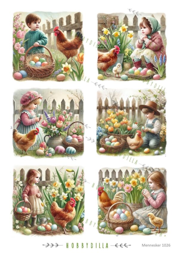 Motivark Barn 1026 M Påske, barn