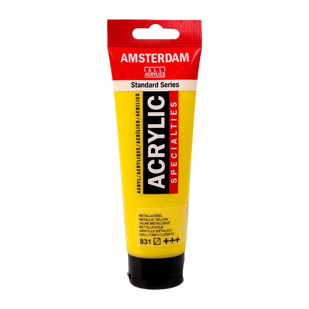 Amsterdam Standard 120ml – 831 Metallic Yellow - Bilde 1