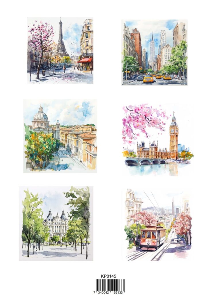 Reprint Cities 1 - A4 klippeark