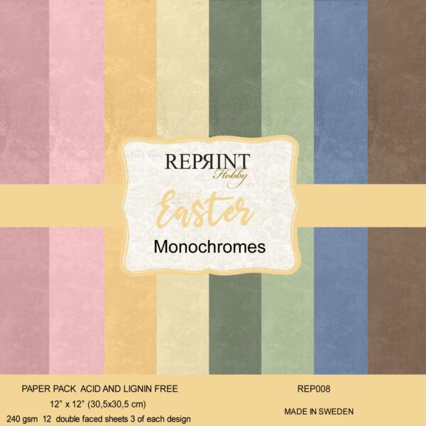 15291.jpg Reprint - Hello Easter Monochromes 12x12 Blokk