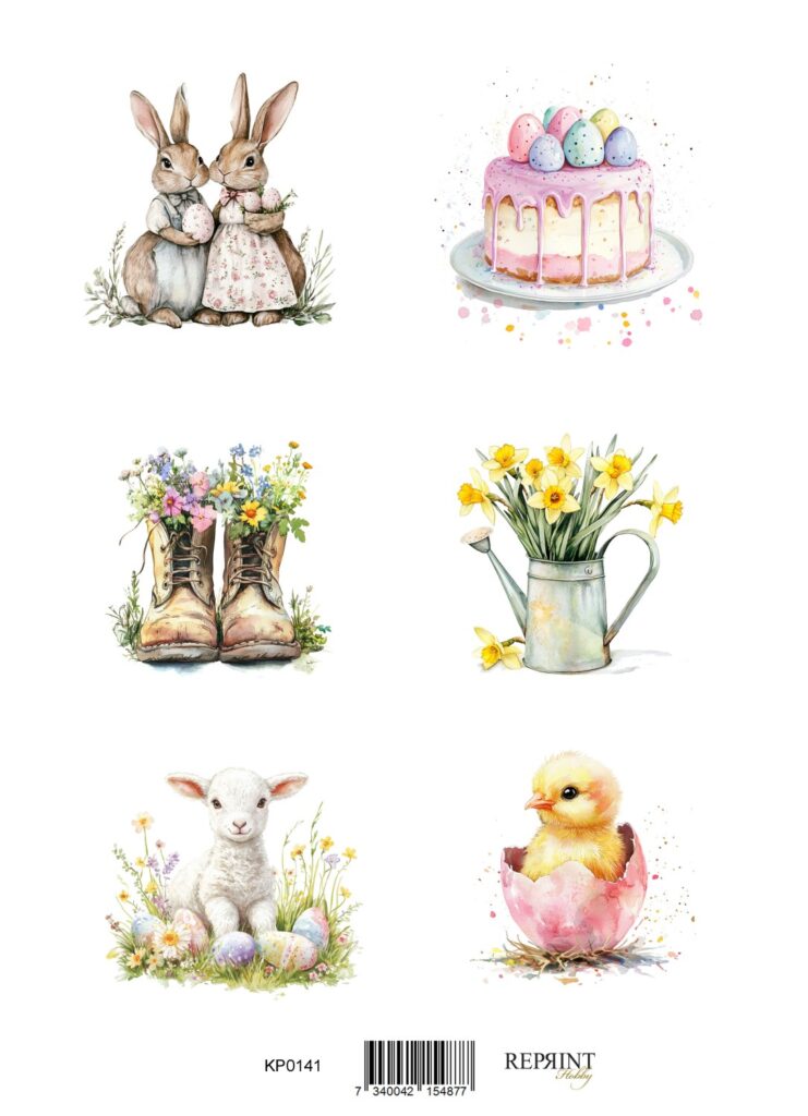 Reprint Easter 1 - A4 klippeark