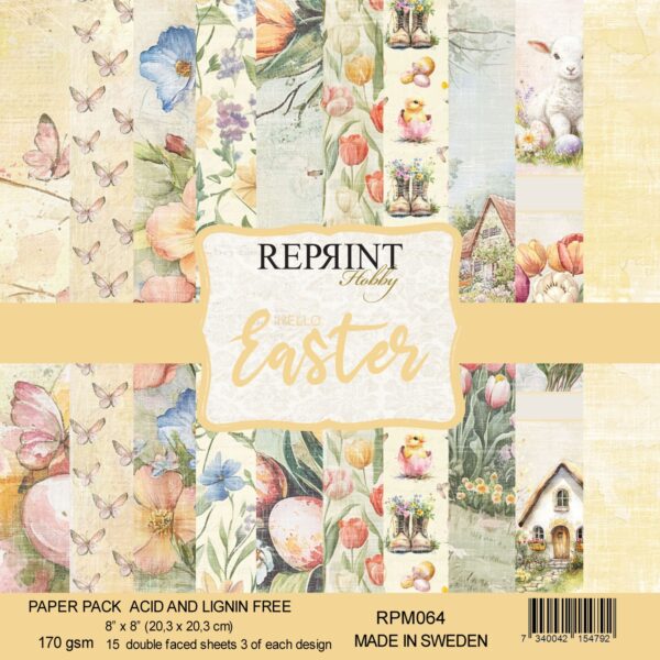 Reprint - Hello Easter Collection 8x8 Blokk