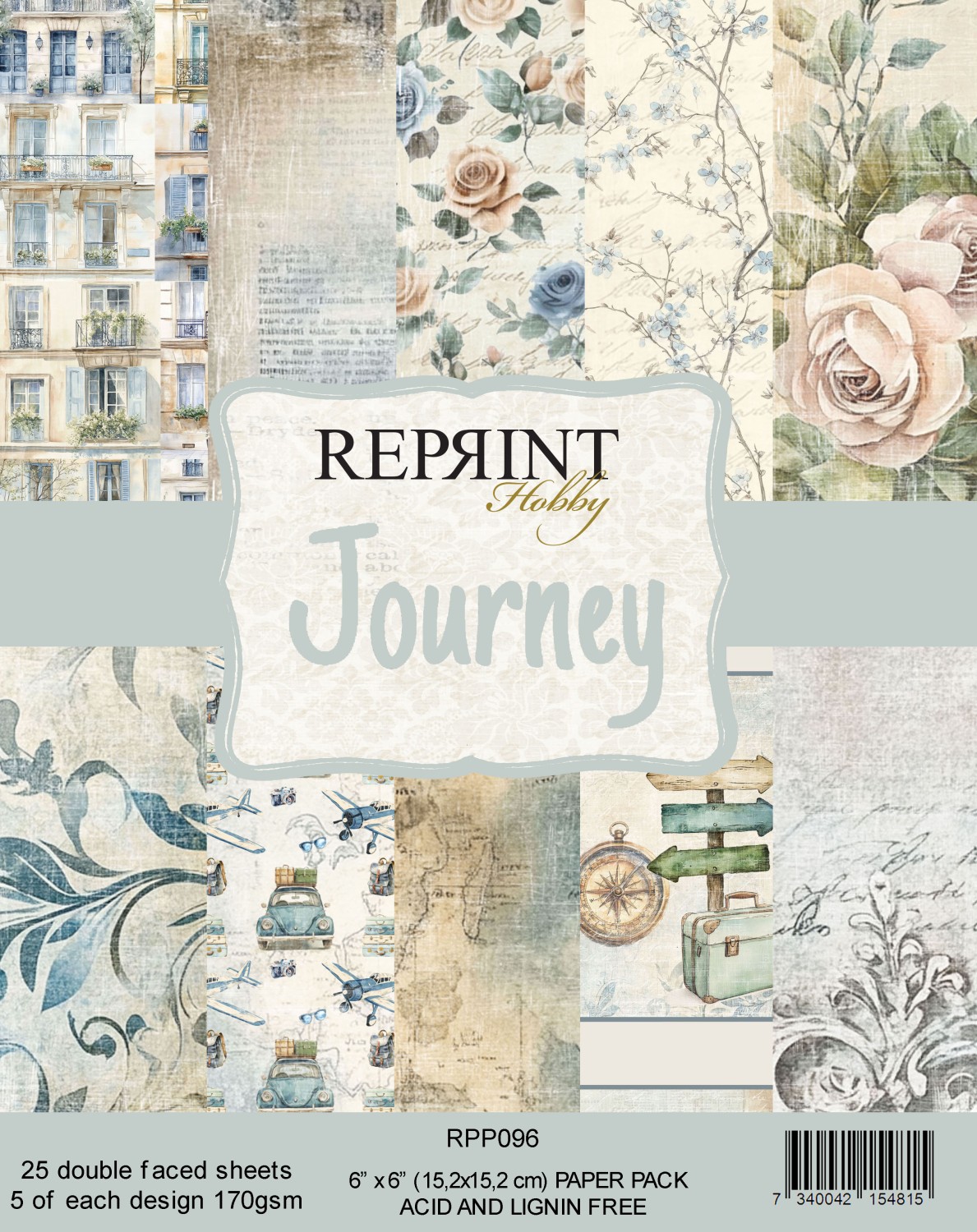 Reprint - Journey Collection 6x6 Blokk - Bilde 1