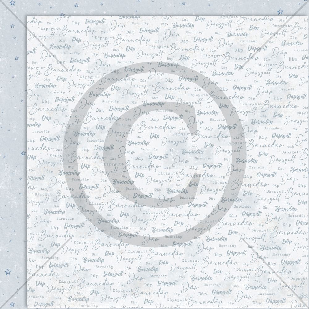 Papirdesign - Søte små venner - Nydelige dåpsgutt - Bilde 1