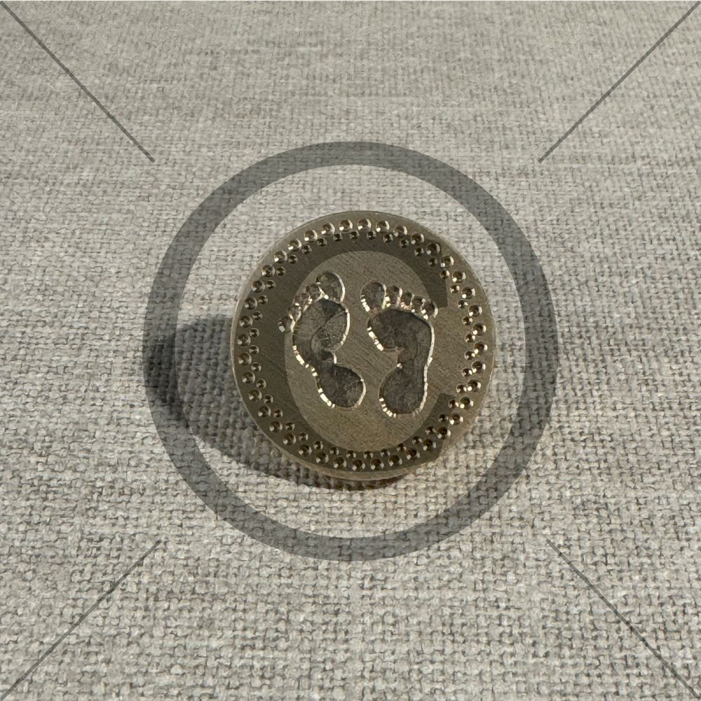 Papirdesign Lakkstempel, Babyføtter - Bilde 1