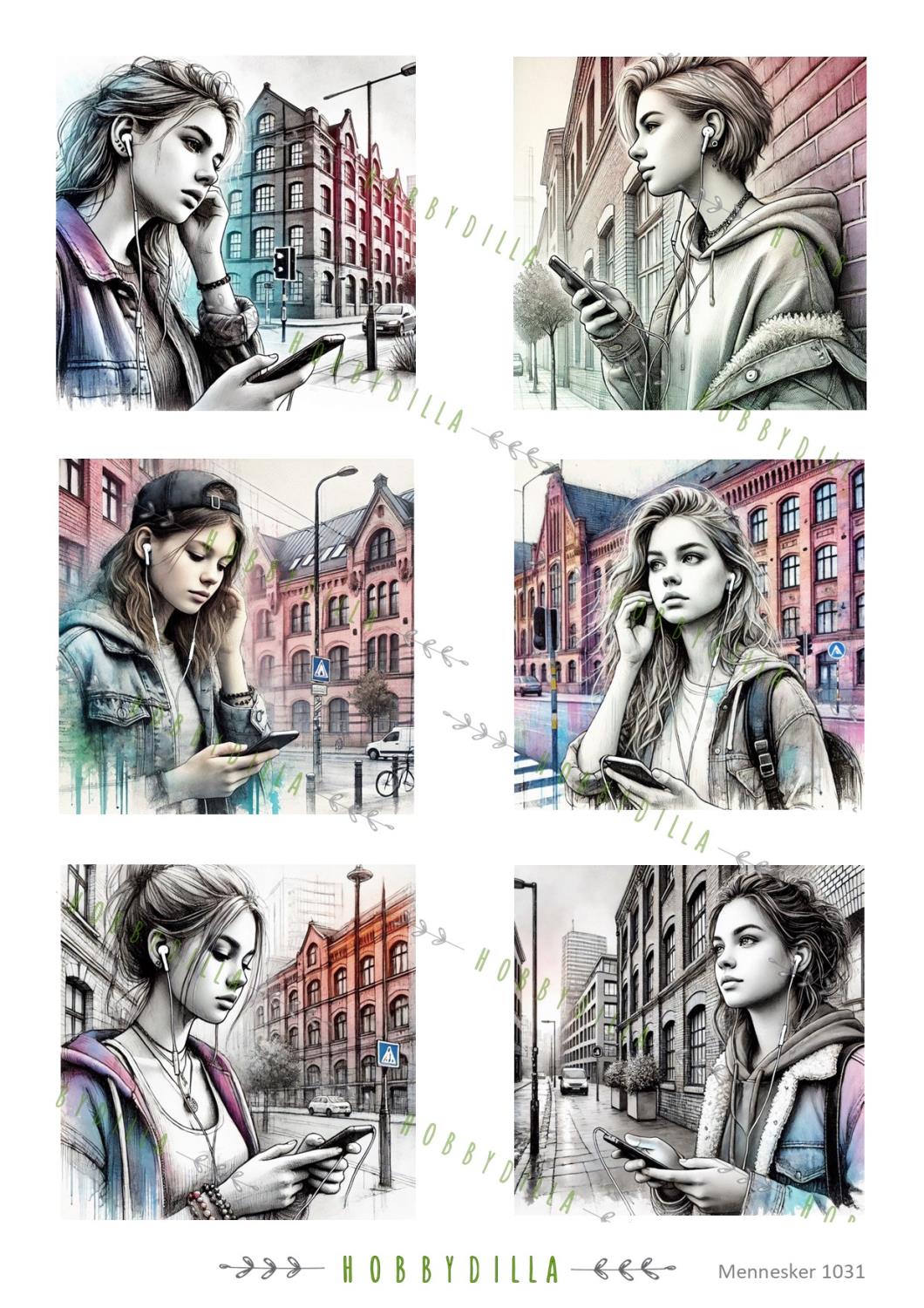 Motivark Mennesker 1031 M Konfirmant jenter - Bilde 1