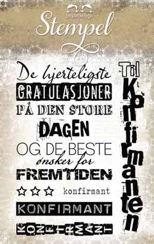 Papirdesign Stempel  Nesten mann